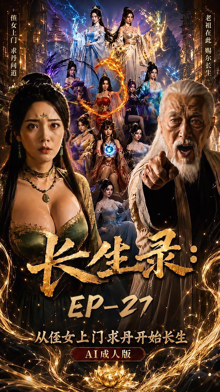 AI成人短剧：ACDJ《96岁快死的老头觉醒系统，第二天直接返老还童》EP-27（全1集） 